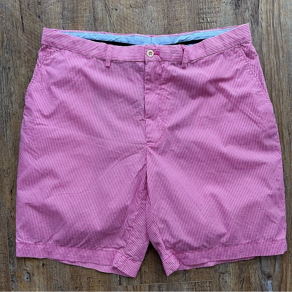 RALPH LAUREN POLO GOLF gingham check chino SHORTS - Picture 2 of 4